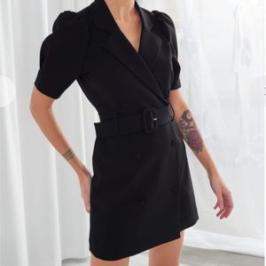 *NWT*  - & OTHER STORIES Black Belted Mini Dress